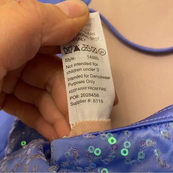 WEISSMAN Dance Costume lyrical light blue Are We There Yet 14880 MC 10/12 - Picture 7 of 11